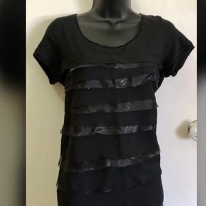 Simply vera black dressy tea women’s M